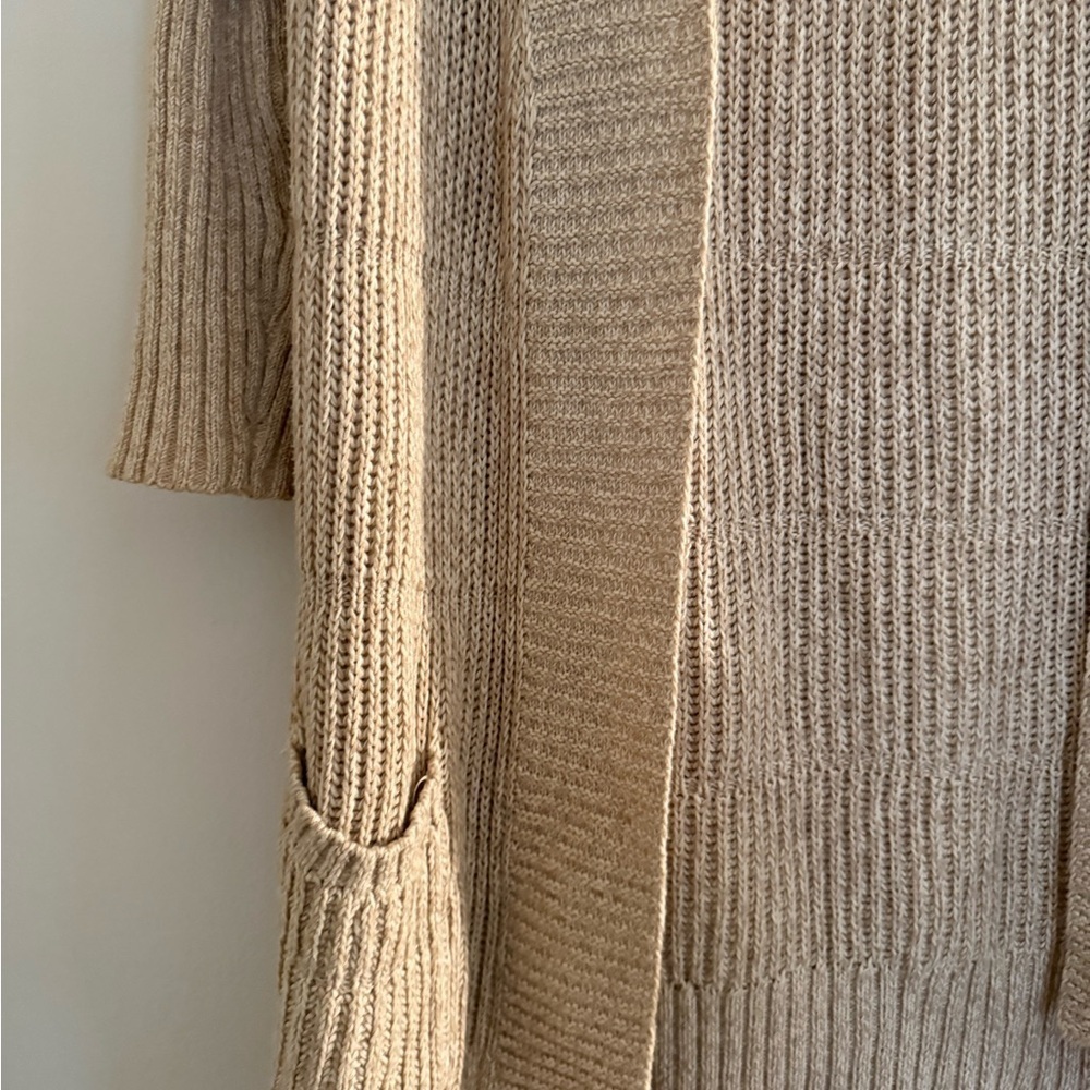 Lucky Brand Beige Knit Cardigan - Picture 3 of 6